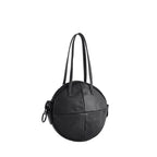 【25bis】Circle Tote in Black — Heritage Leather Circular Tote with Iconic Oversized Zipper and Cord-Core Handles, Made in Japan
