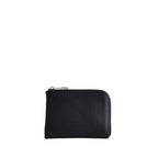 【super soft】L-Zip Mini Wallet in Black — Slim Cowhide Leather Wallet with 10 Card Slots, Made in Japan
