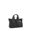 【wet】Tote Bag S in Black — Lightweight Water-Resistant Tote with Leather Handle, Made in Japan
