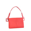 hatome Rubber-Cho Body Bag L in Red — Waterproof with Leather Strap, Made in Japan
