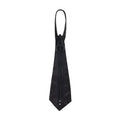 25bis｜Leather Necktie in Black — Avant-Garde Zipper Tie in Super Soft Cowhide, Made in Japan
