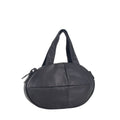 【25bis】Oval Tote in Black — Iconic Leather Tote with Oversized 25bis Zipper, A4 Capacity, Pouch-Stitched Handles, Made in Japan